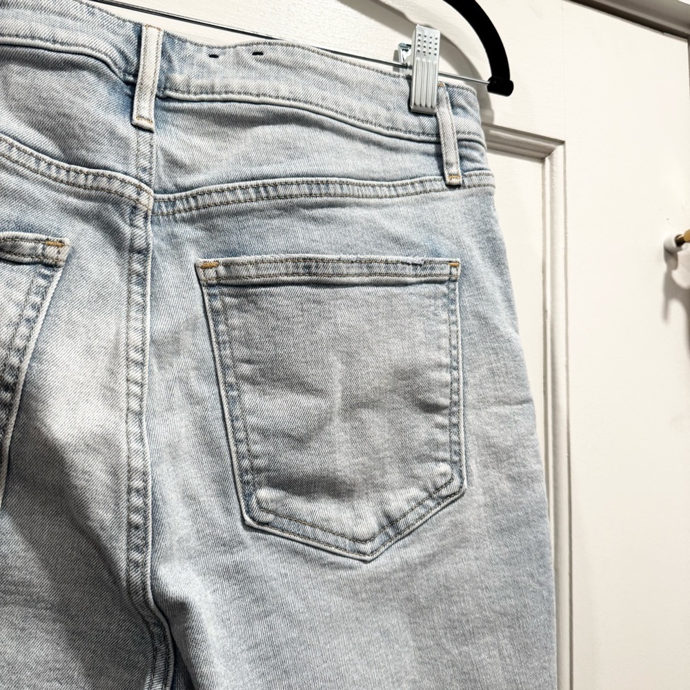 Gap Sky High Rise Vintage Slim Jeans Light Indigo 30 Straight 90s Denim Summer - Picture 11 of 14